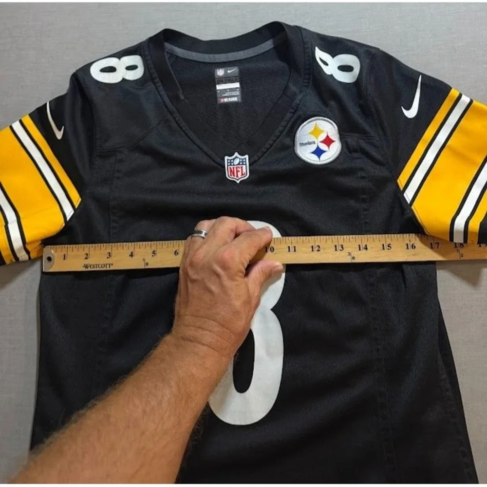 Pittsburg Steelers Pickett #8 Nike Jersey Boys Medium Black Short Sleeve. - Picture 8 of 11